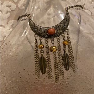 Bohemian Bronze ornate necklace